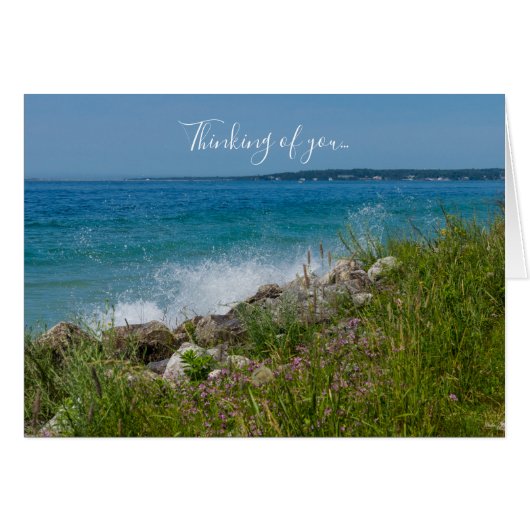 Mackinac-Gedanken über deine Karte (Vorderseite (Horizontal))