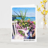 Mackinac Insel-BlumeWatercolor Karte (Gelbe Blume)