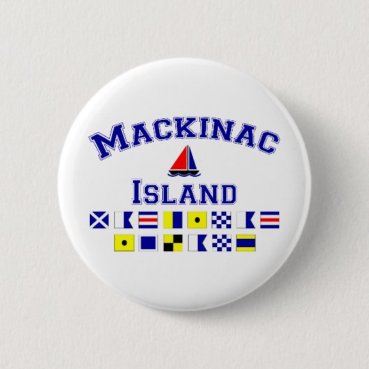 Mackinac Insel Button (Vorderseite)