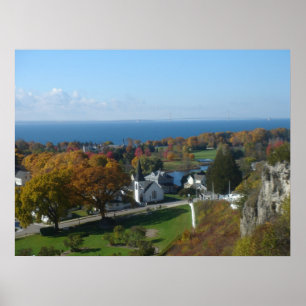 Mackinac Insel-Herbst-Farben Poster