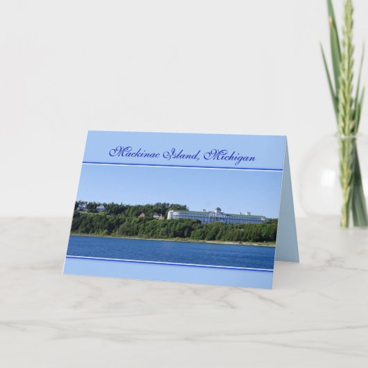 Mackinac Insel, Michigan, Karte (Vorderseite)