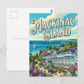 Mackinac-Insel Postkarte (Vorne/Hinten)