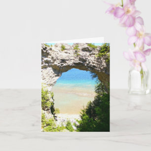 Mackinac Island Arch Rock Michigan Geburtstag Karte