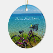 Mackinac Island Bike Circle Ornament (Links)
