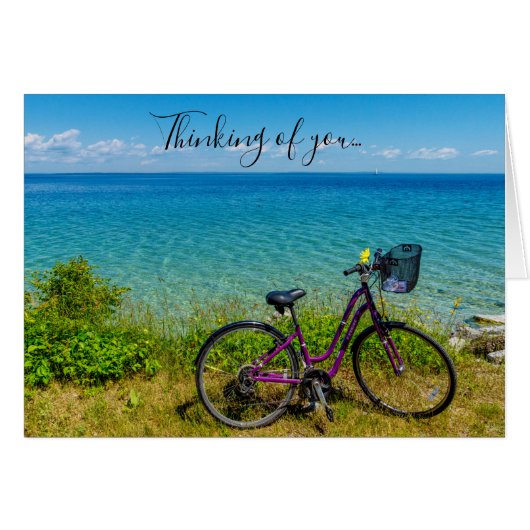 Mackinac Island Bike Denken Sie an Ihre Karte (Vorderseite (Horizontal))