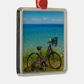Mackinac Island Bike Ornament Aus Metall (Rechts)