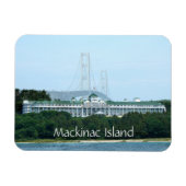 Mackinac Island Bridge Grand Hotel Magnet (Horizontal)
