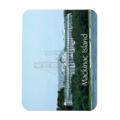 Mackinac Island Bridge Grand Hotel Magnet (Vertikal)