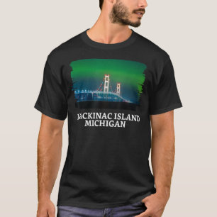 Mackinac Island Bridge Michigan Große Seen Huron T-Shirt