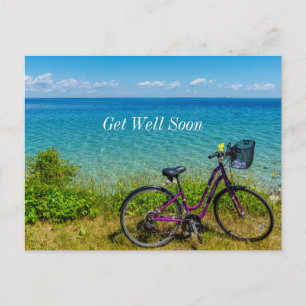 Mackinac Island Fahrrad Gute Besserung Postkarte