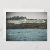 Mackinac Island Grand Hotel Hochzeit Einladung (Rückseite)