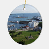 Mackinac Island & Harbour, Michigan Keramik Ornament (Links)