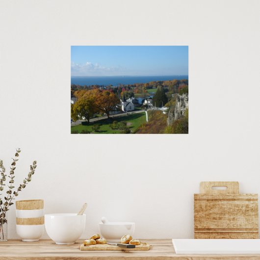 Mackinac Island Herbstfarben Poster (Küche)