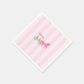 Mackinac Island Horse Gezeichnet Carriage Monogram Serviette (Ecke)