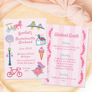 Mackinac Island Junggeselinnen-Abschied Einladung