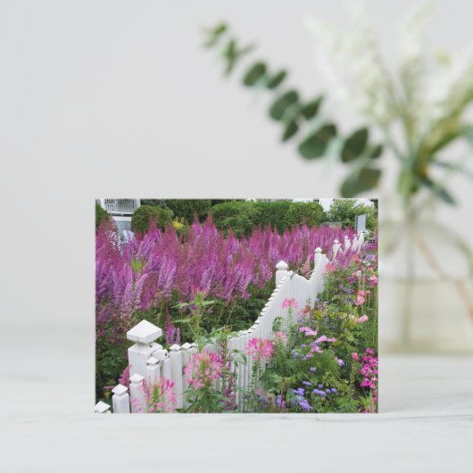 Mackinac Island, Michigan Garden Postkarte (Stehend Vorderseite)