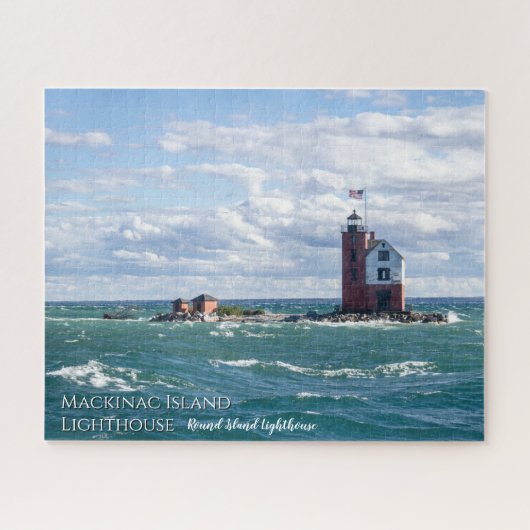 Mackinac Island Michigan Lighthouse Puzzle (Horizontal)