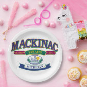 Mackinac Island Michigan Pappteller (Party)