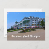 Mackinac Island Michigan Postkarte (Vorne/Hinten)