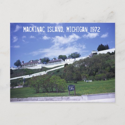 Mackinac Island Michigan Postkarte (Vorderseite)