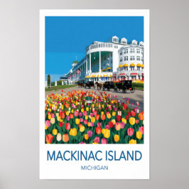 Mackinac Island Michigan Reiseplakat Poster