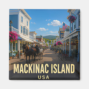 Mackinac Island Michigan See Reise Geschenk Magnet