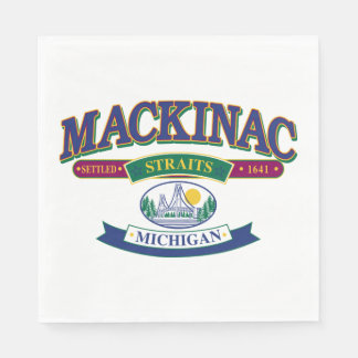 Mackinac Island Michigan Serviette