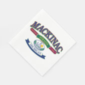 Mackinac Island Michigan Serviette (Ecke)