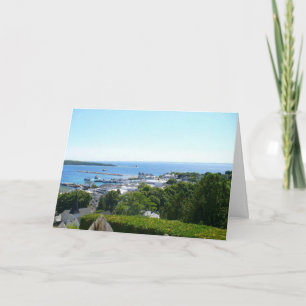 Mackinac Island Michigan USA Malerischer Geburtsta Karte