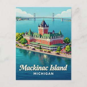 Mackinac Island Michigan viktorianische Eleganz 🏛 Postkarte