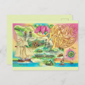 Mackinac Island Sehenswürdigkeiten Postkarte (Vorne/Hinten)