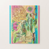 Mackinac Island Sehenswürdigkeiten Postkarte Puzzle (Vertikal)