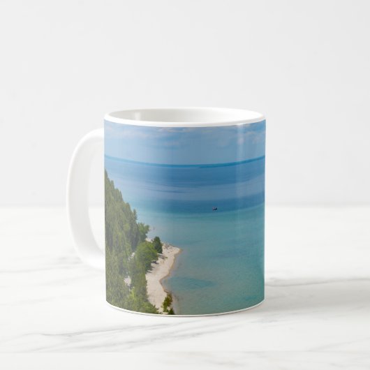 Mackinac Island Skyview Kaffee Tasse (Vorderseite Links)