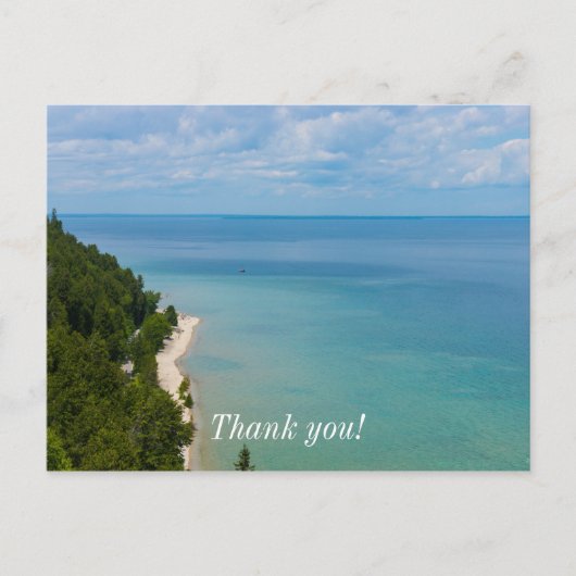 Mackinac Island Skyview Postkarte (Vorderseite)