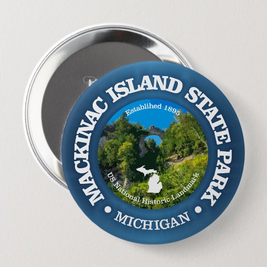 Mackinac Island SP Button (Vorne & Hinten)