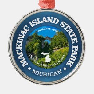 Mackinac Island SP Ornament Aus Metall