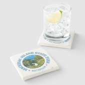 Mackinac Island SP Steinuntersetzer (Seitenansicht)