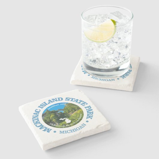 Mackinac Island SP Steinuntersetzer (Seitenansicht)