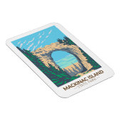 Mackinac Island Staat Park Michigan Arch Magnet (Rechte Seite)