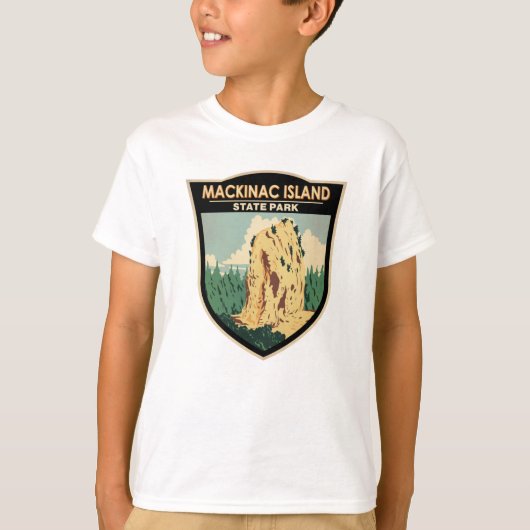 Mackinac Island Staat Park Michigan Sugar Loaf T-Shirt (Vorderseite)