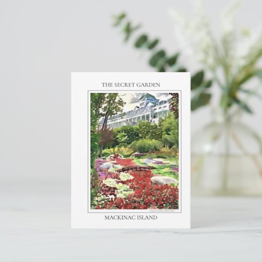 Mackinac Island The Secret Garden Postcard Postkarte (Stehend Vorderseite)