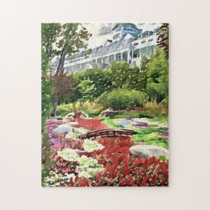 Mackinac Island The Secret Garden Postcard Puzzle