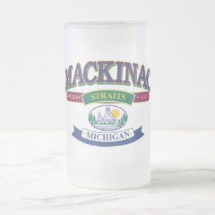 Mackinac Island The Straits Mattglas Bierglas