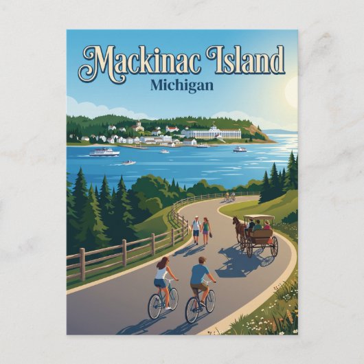 Mackinac Island USA Postkarte (Vorderseite)