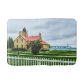 Mackinac Light and Bridge Badematte (Vorderseite)