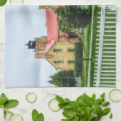 Mackinac Light and Bridge Geschirrtuch (Gefaltet)