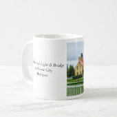 Mackinac Light and Bridge Kaffeetasse (Vorderseite Links)