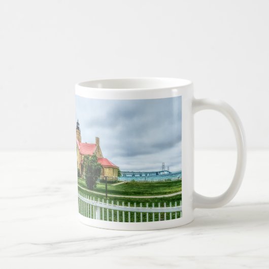 Mackinac Light and Bridge Kaffeetasse (Rechts)