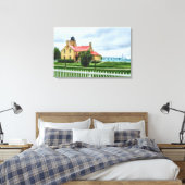 Mackinac Light and Bridge Leinwanddruck (Insitu (Schlafzimmer))