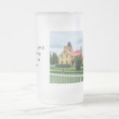 Mackinac Light and Bridge Mattglas Bierglas (Mittel)